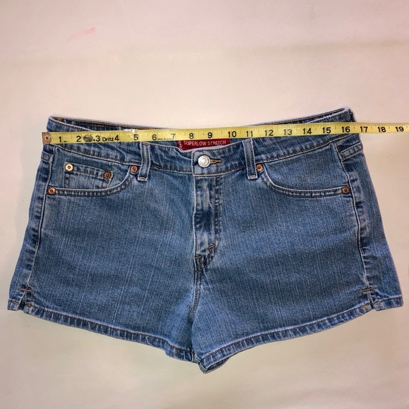 Vintage Levi’s SuperLow Stretch Denim Shorts (13 Junior) - Picture 7 of 15